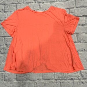 Coral Open Drape Back Athletic Tee Large Old Navy